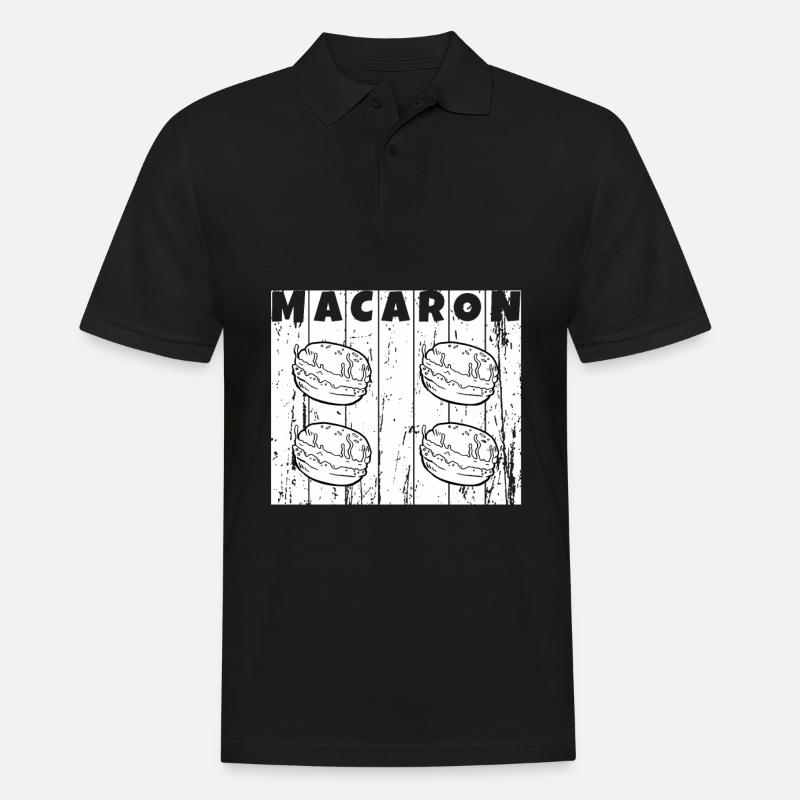 Macaron - Männer Poloshirt - Schwarz
