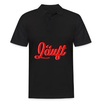 Running - Men's Polo Shirt - black - Front - Kai (181cm)