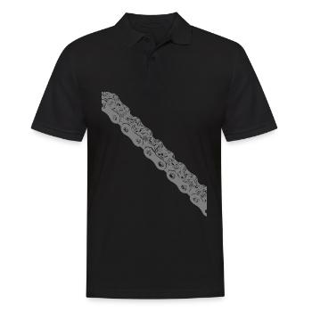 aurait eu une chaîne de vélo - Polo Homme - noir - Devant - Kai (181cm)