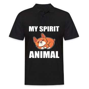Corgi - Polo Homme - noir - Devant - Kai (181cm)