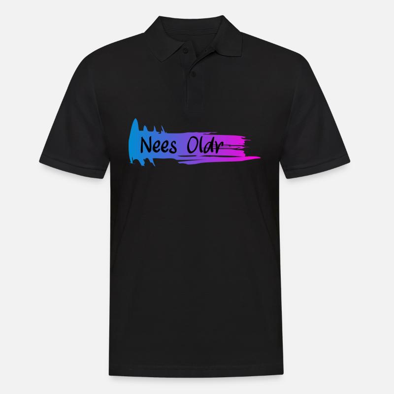 Nees Oldr - Männer Poloshirt - Schwarz