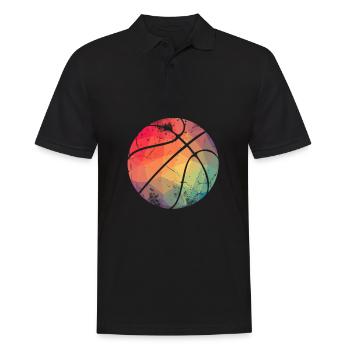 Ballon de basketball basketball cadeau - Polo Homme - noir - Devant - Kai (181cm)
