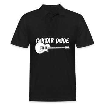 Cadeau guitare électrique I Guitariste guitare électrique - Polo Homme - noir - Devant - Kai (181cm)