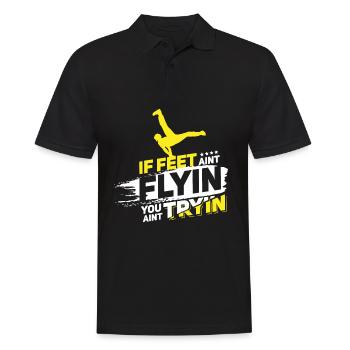 Cadeau de breakdance Bboying I breakdance - Polo Homme - noir - Devant - Kai (181cm)