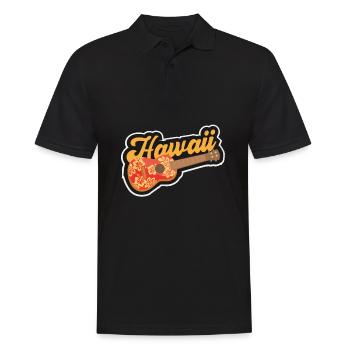 Uke Guitar Gift I Guitarist Hawaii Ukulele - Polo Homme - noir - Devant - Kai (181cm)