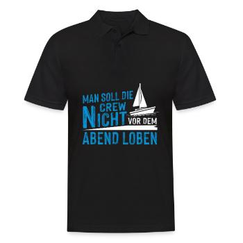 Segeln Boot Segelboot Geschenk I Kapitän Segler - Männer Poloshirt - Schwarz - Vorne - Kai (181cm)
