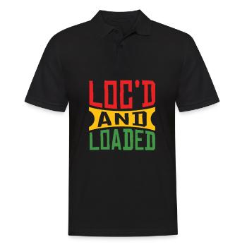 Dreadlocks Rasta hair Rastafarian gift - Men's Polo Shirt - black - Front - Kai (181cm)