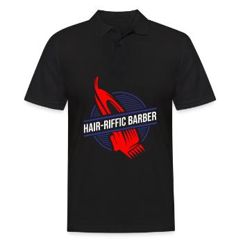 Barber Barbershop Barbier Bart - Männer Poloshirt - Schwarz - Vorne - Kai (181cm)