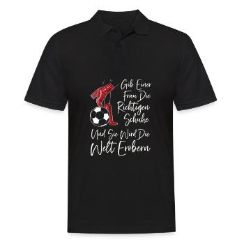 Football Girls Football - Men's Polo Shirt - black - Front - Kai (181cm)
