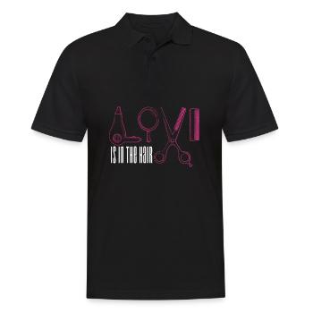 Coiffeur coiffeur coiffeur - Polo Homme - noir - Devant - Kai (181cm)