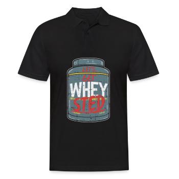 Bodybuilding - Men's Polo Shirt - black - Front - Kai (181cm)