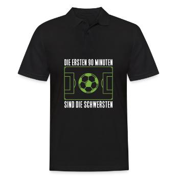 Fußball Fussball - Männer Poloshirt - Schwarz - Vorne - Kai (181cm)
