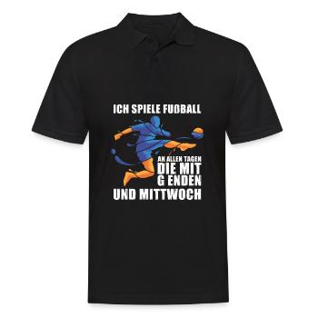 Fußball Fussball - Männer Poloshirt - Schwarz - Vorne - Kai (181cm)