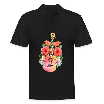 Ukulélé Uke - Polo Homme - noir - Devant - Kai (181cm)