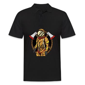 Fire department fire engine firefighter - Men's Polo Shirt - black - Front - Kai (181cm)