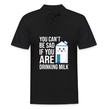 Lait au lait cru au lait entier - Polo Homme - noir - Devant - Kai (181cm)