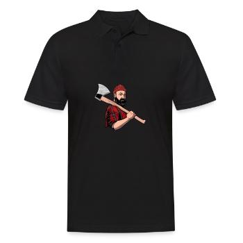 Carpenter woodworker carpenter joiner - Men's Polo Shirt - black - Front - Kai (181cm)