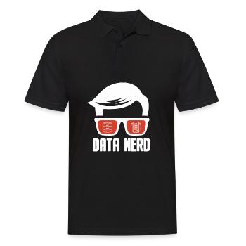 Data Science Analyst Data Scientist - Männer Poloshirt - Schwarz - Vorne - Kai (181cm)
