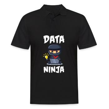Data Science Analyst Data Scientist - Männer Poloshirt - Schwarz - Vorne - Kai (181cm)
