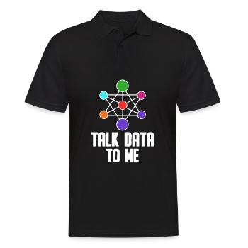 Data Science Analyst Data Scientist - Männer Poloshirt - Schwarz - Vorne - Kai (181cm)