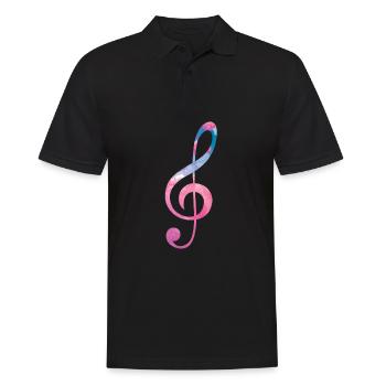 Chorale répétition chorale chanteurs - Polo Homme - noir - Devant - Kai (181cm)