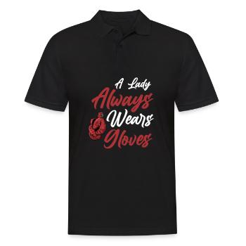 Boxen Boxkampf Boxer - Männer Poloshirt - Schwarz - Vorne - Kai (181cm)