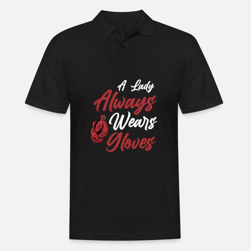 Boxen Boxkampf Boxer - Männer Poloshirt - Schwarz