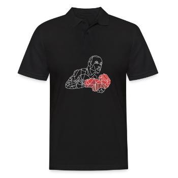 Boxen Boxkampf Boxer - Männer Poloshirt - Schwarz - Vorne - Kai (181cm)