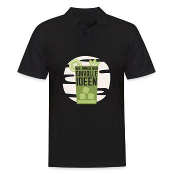 Cocktail - Männer Poloshirt - Schwarz - Vorne - Kai (181cm)