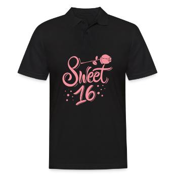 Sweet 16e anniversaire - Polo Homme - noir - Devant - Kai (181cm)