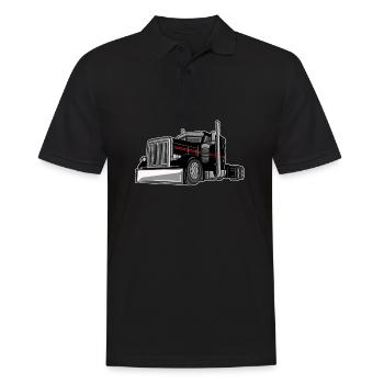 Camion routier camion routier - Polo Homme - noir - Devant - Kai (181cm)