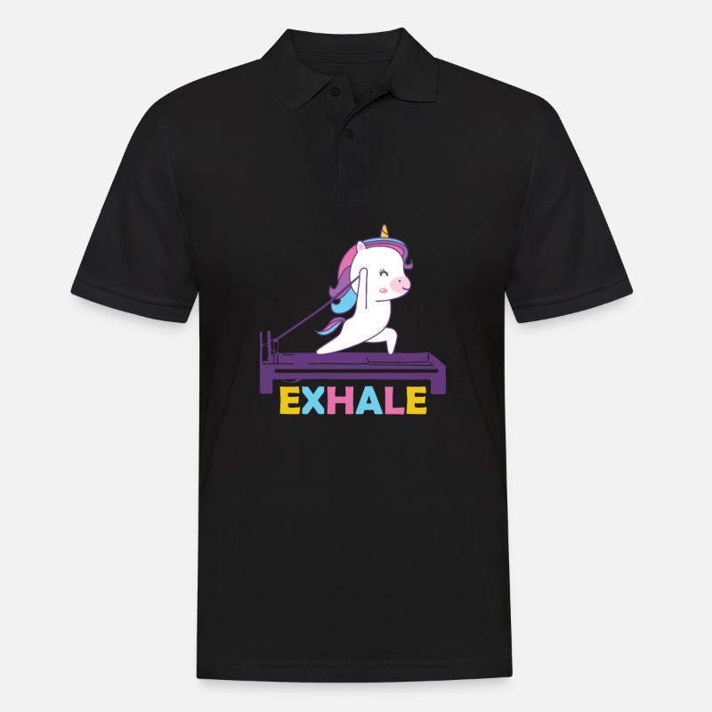 Pilates - Männer Poloshirt - Schwarz