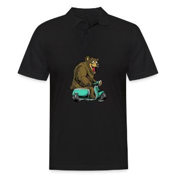 Scooter scooter mobylette scooter - Polo Homme - noir - Devant - Kai (181cm)