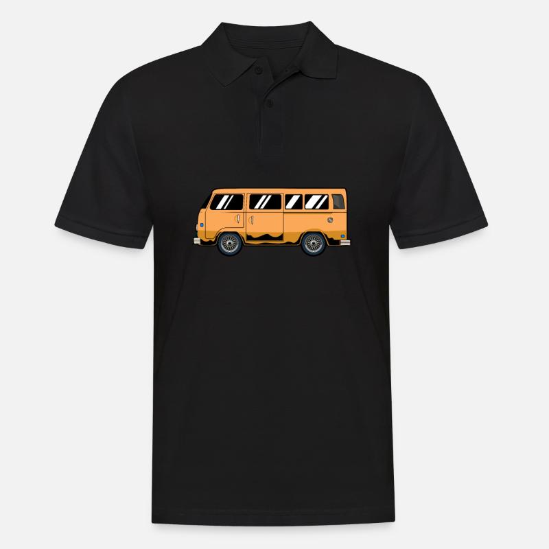 Camper Bus Caravan Camper Bus - Männer Poloshirt - Schwarz