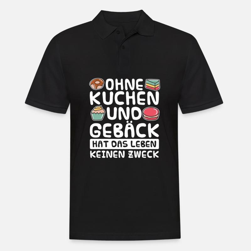 Bäcker Backen Konditor - Männer Poloshirt - Schwarz