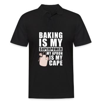 Bäcker Backen Konditor - Männer Poloshirt - Schwarz - Vorne - Kai (181cm)