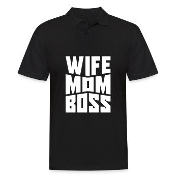 Mama Mutti Muttertag - Männer Poloshirt - Schwarz - Vorne - Kai (181cm)
