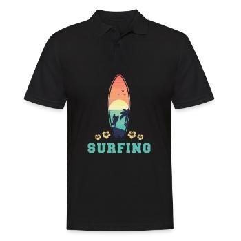 Surfeurs surfeurs - Polo Homme - noir - Devant - Kai (181cm)
