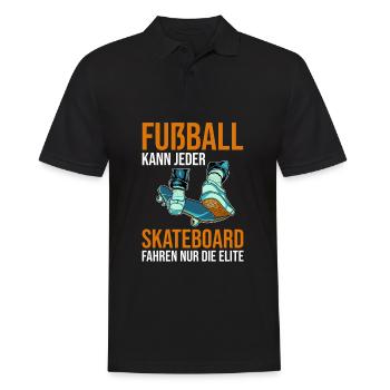 Skateboard Skateboarder Skater - Männer Poloshirt - Schwarz - Vorne - Kai (181cm)