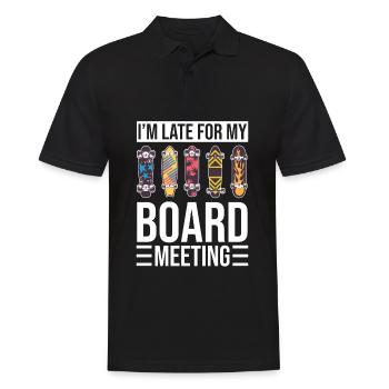 Skateboard Skateboarder Skater - Polo Homme - noir - Devant - Kai (181cm)