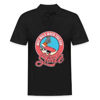 Skateboard Skateboarder Skater - Polo Homme - noir - Devant - Kai (181cm)
