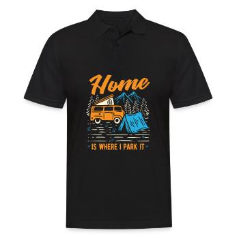 Camper Bus Caravan Camper Bus - Polo Homme - noir - Devant - Kai (181cm)