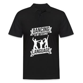 Tanzen Tänzer Tanz - Männer Poloshirt - Schwarz - Vorne - Kai (181cm)