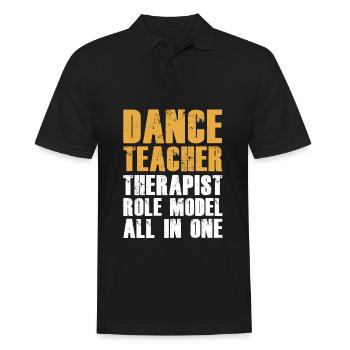 Tanzen Tänzer Tanz - Männer Poloshirt - Schwarz - Vorne - Kai (181cm)
