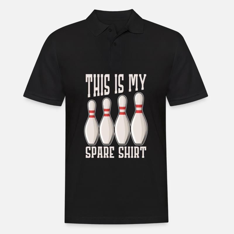Bowling - Männer Poloshirt - Schwarz