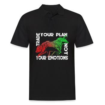 Stock Day Trading Exchange Forex Stock Trader - Men's Polo Shirt - black - Front - Kai (181cm)