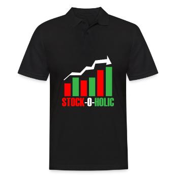Stock Day Trading Exchange Forex Stock Trader - Men's Polo Shirt - black - Front - Kai (181cm)