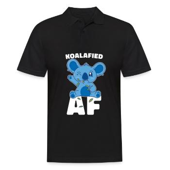 Koala Koala Bear - Men's Polo Shirt - black - Front - Kai (181cm)