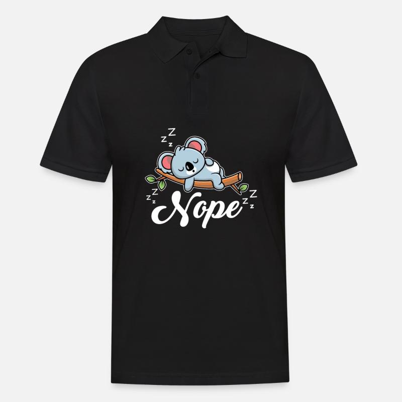 Koala Koalabär - Männer Poloshirt - Schwarz