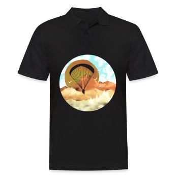 Paragliding Paragliding Paragliding Paragliding - Men's Polo Shirt - black - Front - Kai (181cm)
